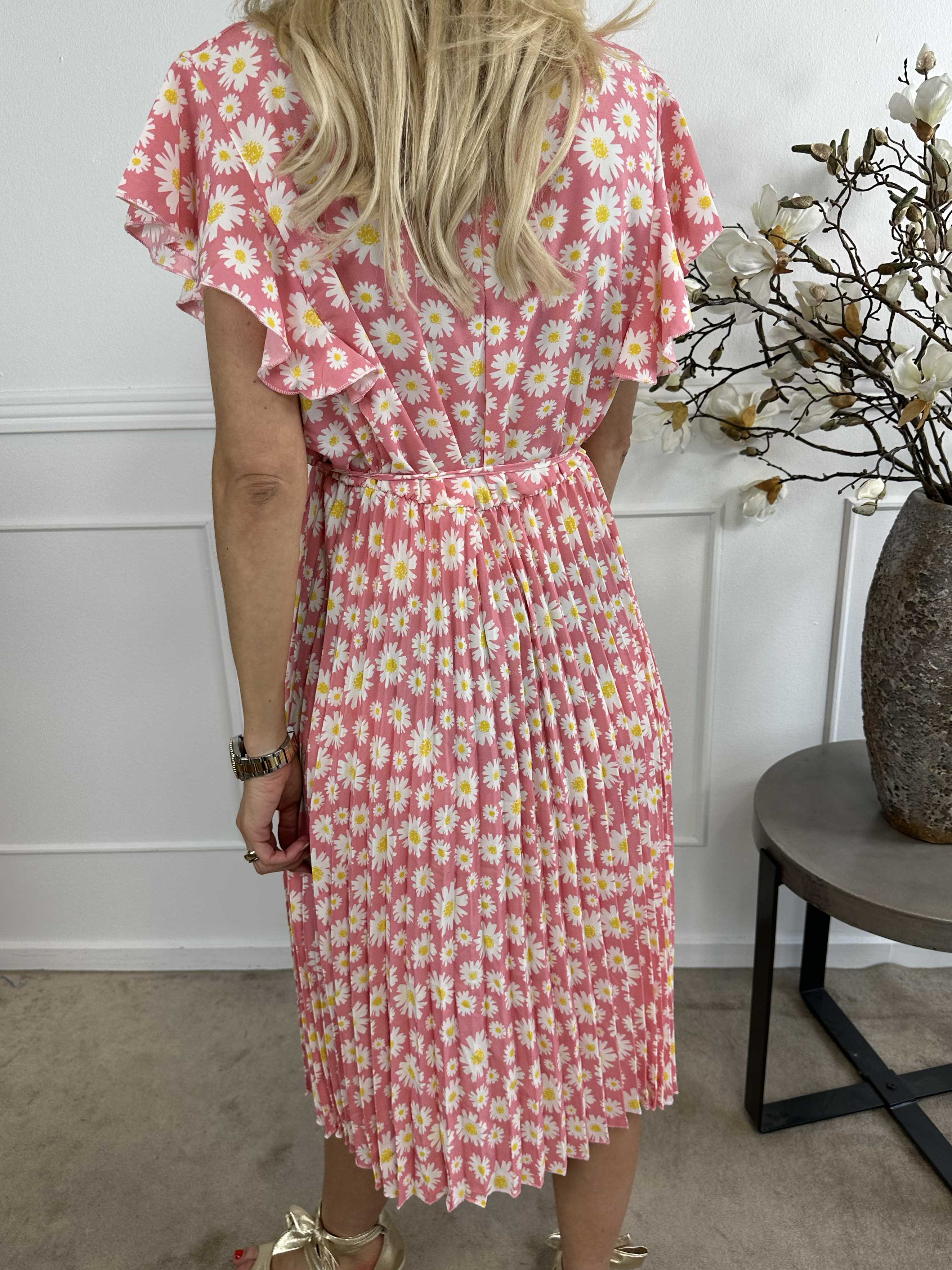 Callidora Flower - Blommig klänning med veck och volanger